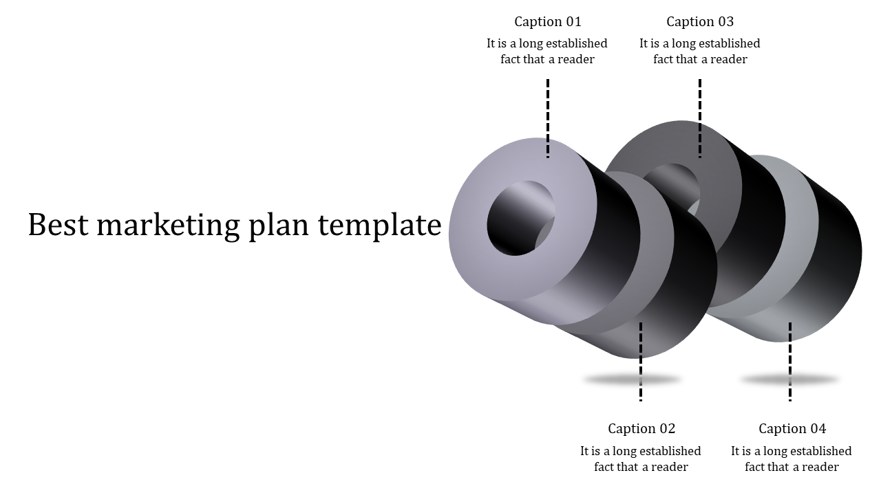 Our Predesigned Best Marketing Plan Template In Grey Color